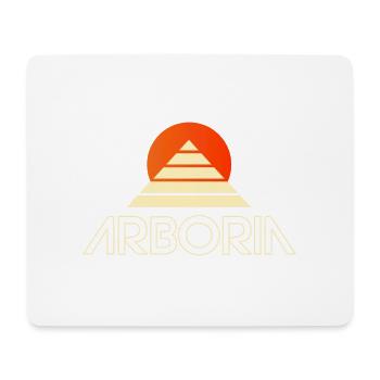 Beyond the Black Rainbow: Arboria Logo - Mouse Pad (horizontal) - white - Front