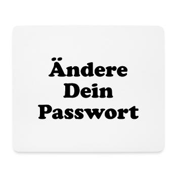 Ändere Dein Passwort! - schwarz - Mousepad (Querformat) - Weiß - Vorne