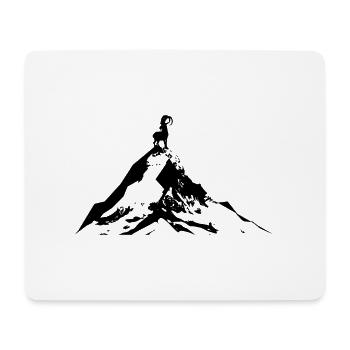 Goat - Mountain - (6) - Mouse Pad (horizontal) - white - Front