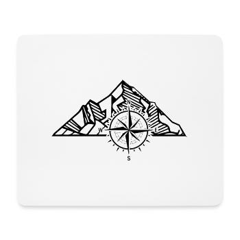 Compass - Mountain - (9) - Mouse Pad (horizontal) - white - Front