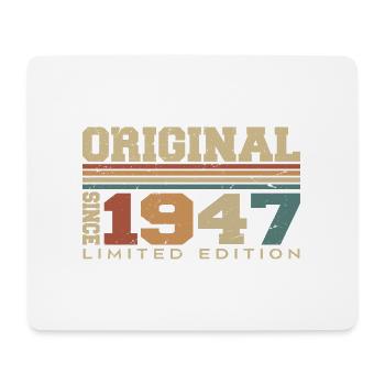 Original 1947 Rétro Cadeau 77 e Anniversaire 1947 - Tapis de souris (format paysage) - blanc - Devant