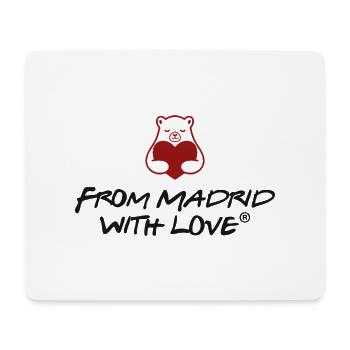 Madrid Ours avec Amour - Tapis de souris (format paysage) - blanc - Devant