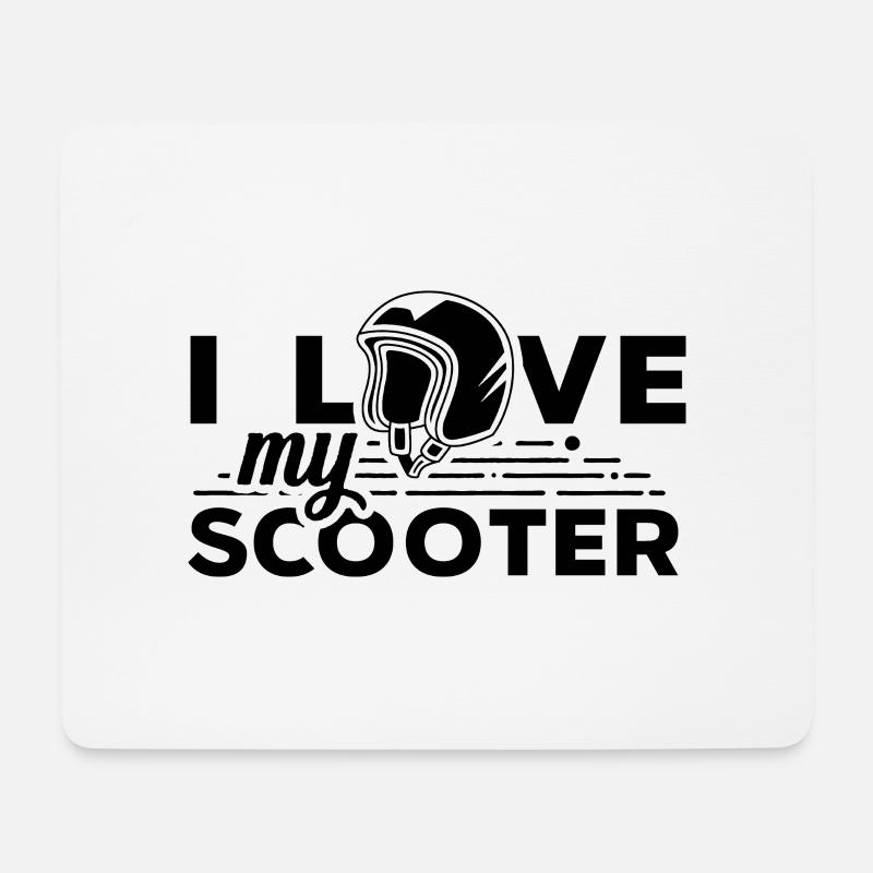 Scooter ride scooter driver scooter driver - Mouse Pad (horizontal) - white