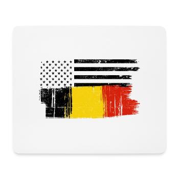 Yellow Red Brush Streak - Mouse Pad (horizontal) - white - Front