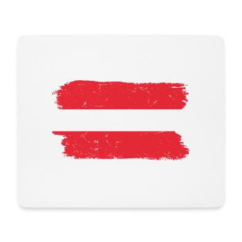 Lettonie Tricolore Pinceau Art - Tapis de souris (format paysage) - blanc - Devant