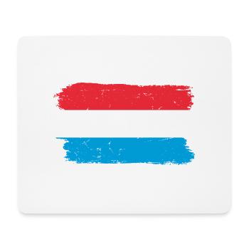 Coup de pinceau Drapeau néerlandais - Tapis de souris (format paysage) - blanc - Devant