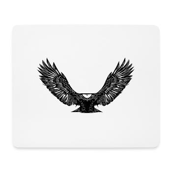 Eagles in flight for falconers and bird lovers - Mouse Pad (horizontal) - white - Front