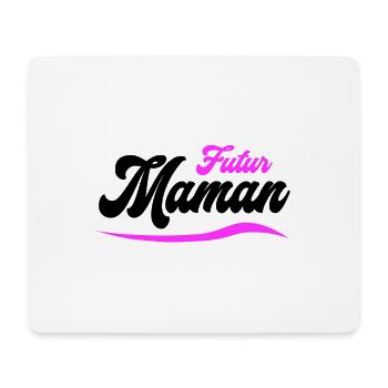 Futur Maman Script - Tapis de souris (format paysage) - blanc - Devant