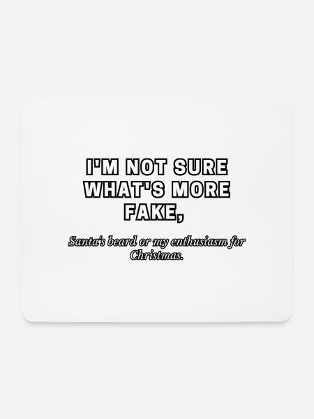 Christmas joke, Christmas, joke - Mouse Pad (horizontal) - white