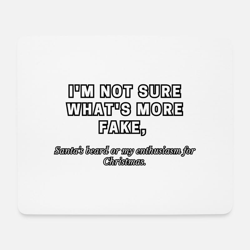 Christmas joke, Christmas, joke - Mouse Pad (horizontal) - white