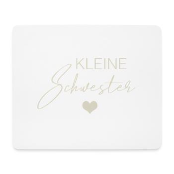 Kleine Schwester - Mousepad (Querformat) - Weiß - Vorne
