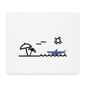 Shark - Mouse Pad (horizontal) - white - Front