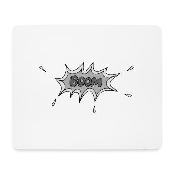 Boom! - Mousepad (Querformat) - Weiß - Vorne