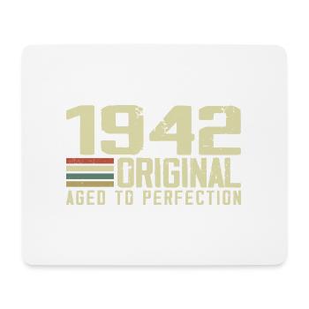 Born in 1942 - Vintage 1942 - 82nd Retro Birthday - Mouse Pad (horizontal) - white - Front