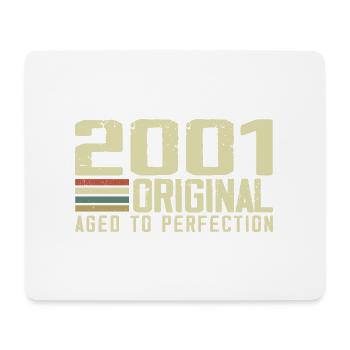 Born in 2001 - Vintage 2001 - 23rd Retro Anniversary - Mouse Pad (horizontal) - white - Front