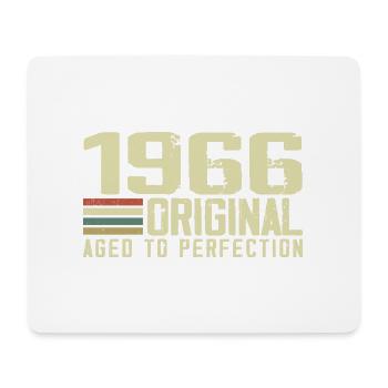 Born in 1966 - Vintage 1966 - 58th Retro Birthday - Mouse Pad (horizontal) - white - Front