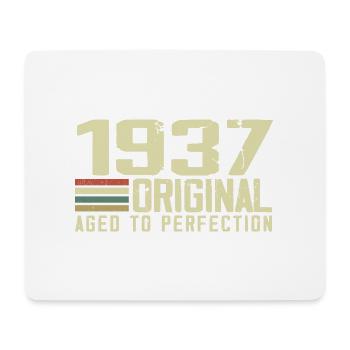 Jahrgang 1937 - Jahrgang 1937 - 87. Retro-Geburtstag - Mousepad (Querformat) - Weiß - Vorne