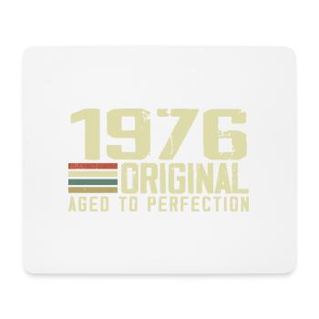 Born in 1976 - Vintage 1976 - 48th Retro Anniversary - Mouse Pad (horizontal) - white - Front