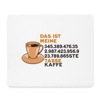 Kaffeetasse Lustig - Mousepad (Querformat) - Weiß - Vorne