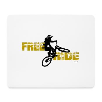 Free Ride MTB - Mouse Pad (horizontal) - white - Front