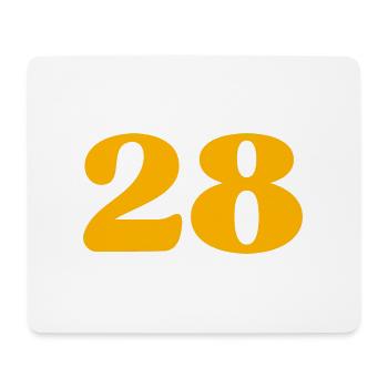 28 - Mousepad (Querformat) - Weiß - Vorne