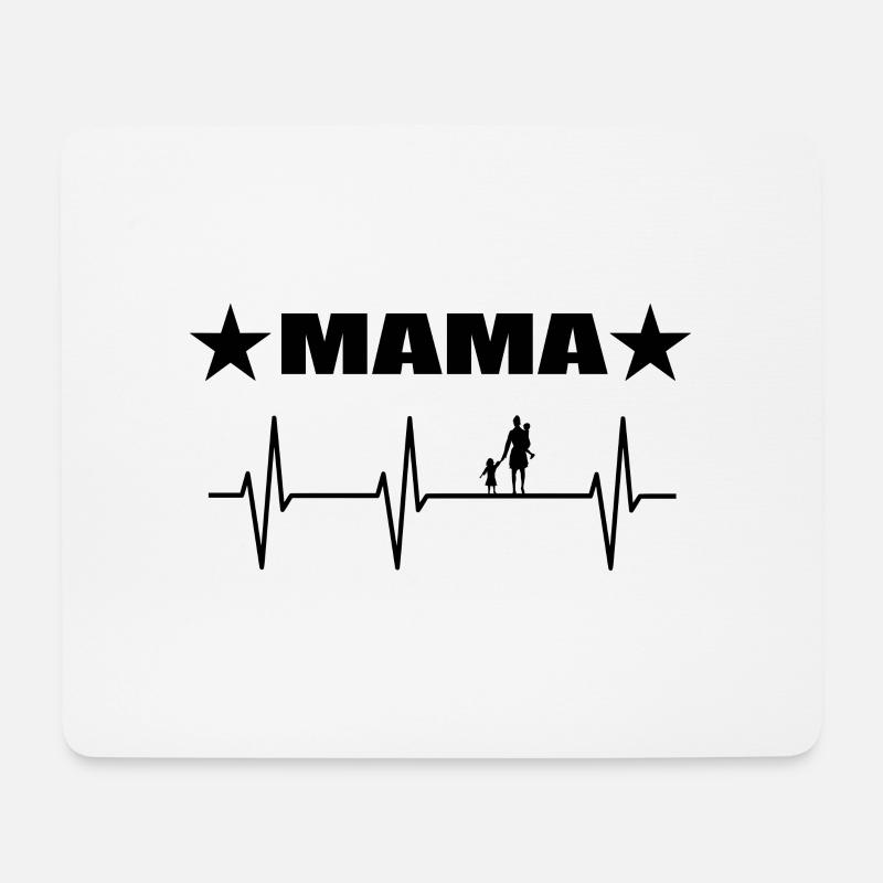 Mama - Mousepad (Querformat) - Weiß