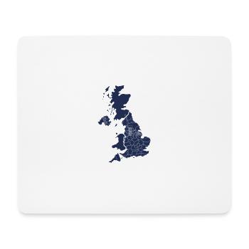 UK Landmarks Silhouette Nightscape - Mouse Pad (horizontal) - white - Front