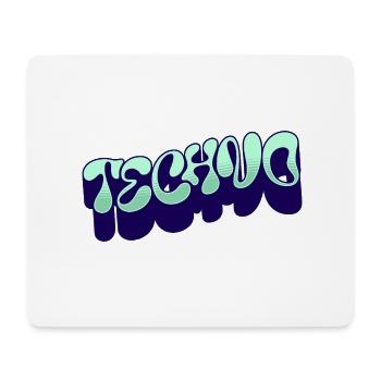 Techno - Mouse Pad (horizontal) - white - Front