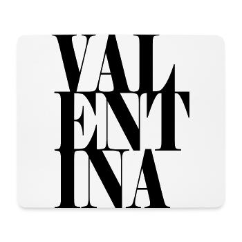 Valentina Nom Prénom Police moderne Word Art - Tapis de souris (format paysage) - blanc - Devant