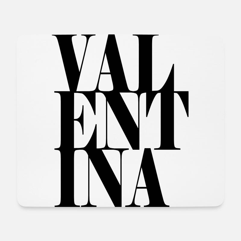 Valentina Name Vorname Moderne Schrift Wort Art - Mousepad (Querformat) - Weiß