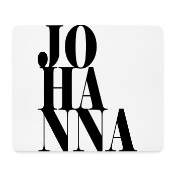 Johanna Nom Prénom Police moderne Word Art - Tapis de souris (format paysage) - blanc - Devant