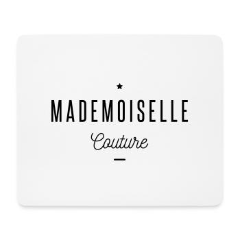 mademoiselle couture - Tapis de souris (format paysage) - blanc - Devant
