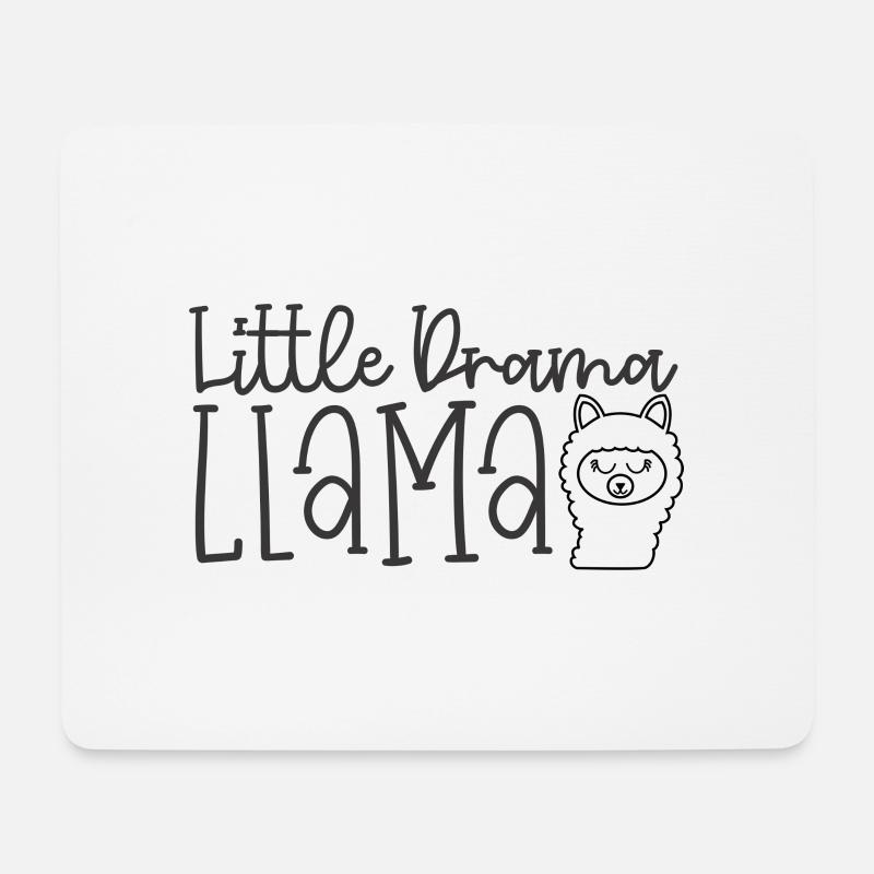 Little Drama Llama - Mouse Pad (horizontal) - white
