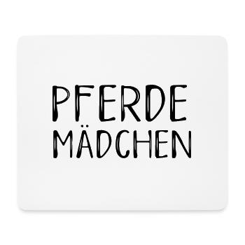 Pferdemädchen Pferd Mädchen Kinder Schrift - Mousepad (Querformat) - Weiß - Vorne