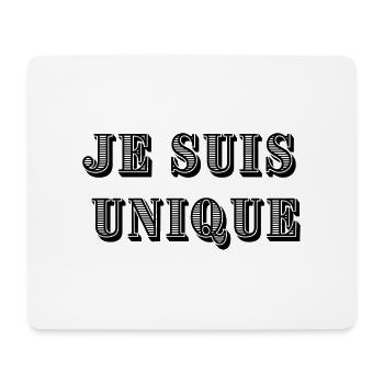 Je suis unique - Tapis de souris (format paysage) - blanc - Devant