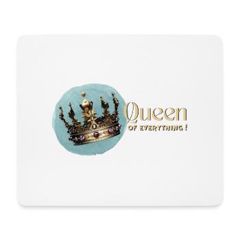 Reine de tout - Tapis de souris (format paysage) - blanc - Devant