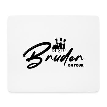 Kegelbruder on Tour - Mousepad (Querformat) - Weiß - Vorne