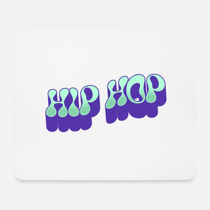 Hip Hop - Mousepad (Querformat) - Weiß