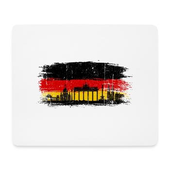 Farben der Skyline Flagge von Berlin - Mousepad (Querformat) - Weiß - Vorne