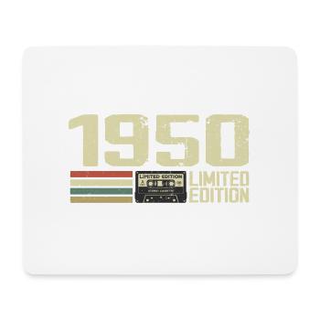 Born in 1950 - Vintage 1950 - 74th Birthday Retro - Mouse Pad (horizontal) - white - Front