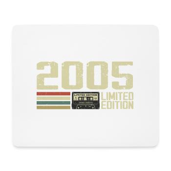 Born in 2005 - Vintage 2005 - 19th Anniversary Retro - Mouse Pad (horizontal) - white - Front