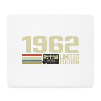 Né en 1962 - Vintage 1962 - 62e Anniversaire Rétro - Tapis de souris (format paysage) - blanc - Devant