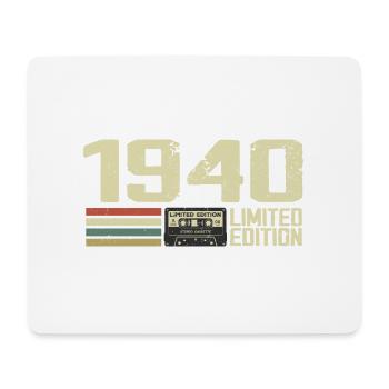 Born in 1940 - Vintage 1940 - 84th Retro Anniversary - Mouse Pad (horizontal) - white - Front