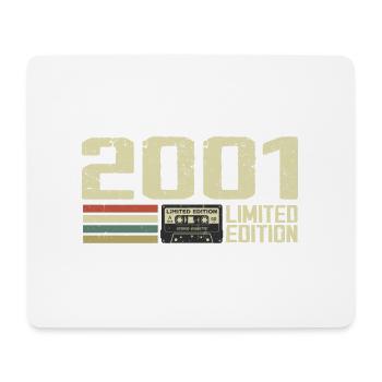 Born in 2001 - Vintage 2001 - 23rd Retro Anniversary - Mouse Pad (horizontal) - white - Front