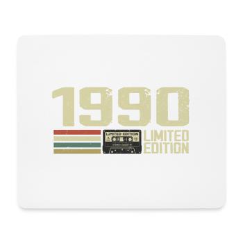 Born in 1990 - Vintage 1990 - 34th Anniversary Retro - Mouse Pad (horizontal) - white - Front