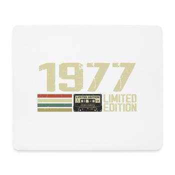Born in 1977 - Vintage 1977 - 47th Retro Anniversary - Mouse Pad (horizontal) - white - Front