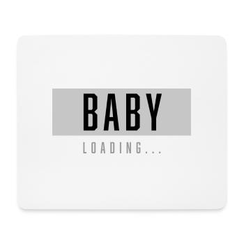 01 - Bébé - Chargement - Tapis de souris (format paysage) - blanc - Devant