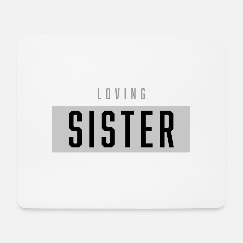 02 - Baby - Sister - Mousepad (Querformat) - Weiß