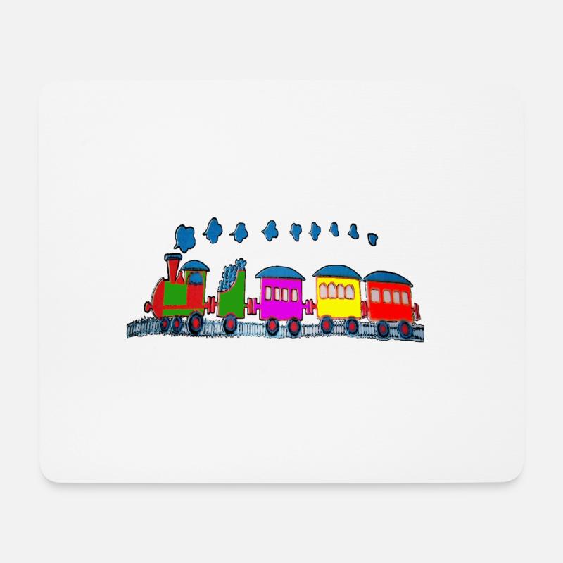 Eisenbahn, Kindereisenbahn - Mousepad (Querformat) - Weiß
