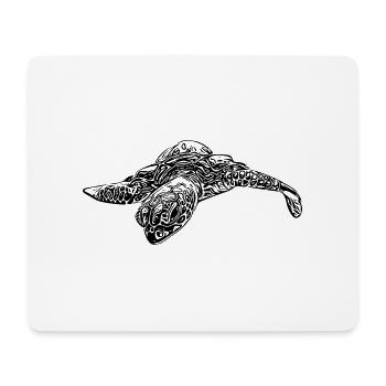 Kleine neugierige Schildkröte - Mousepad (Querformat) - Weiß - Vorne